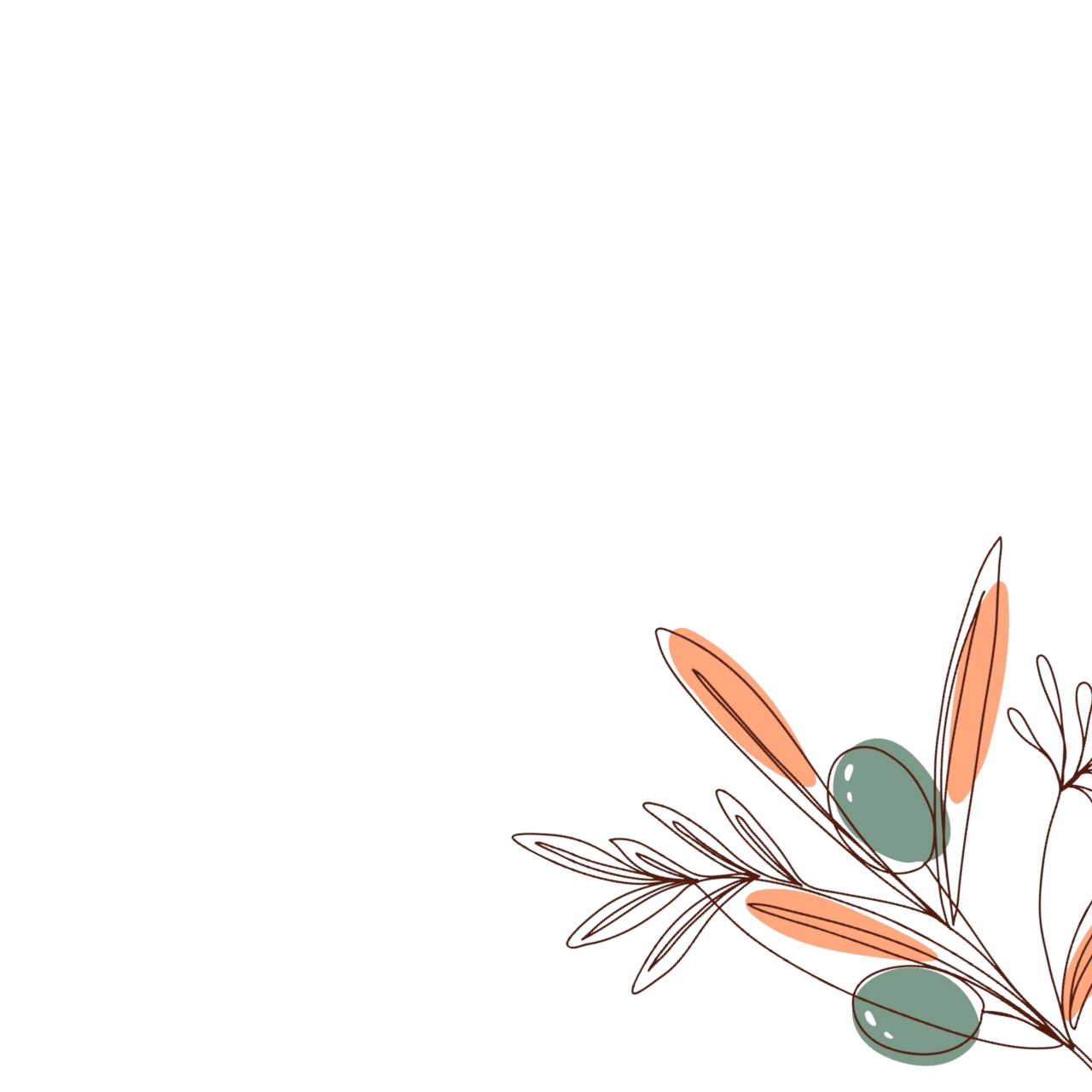Decorative olive right